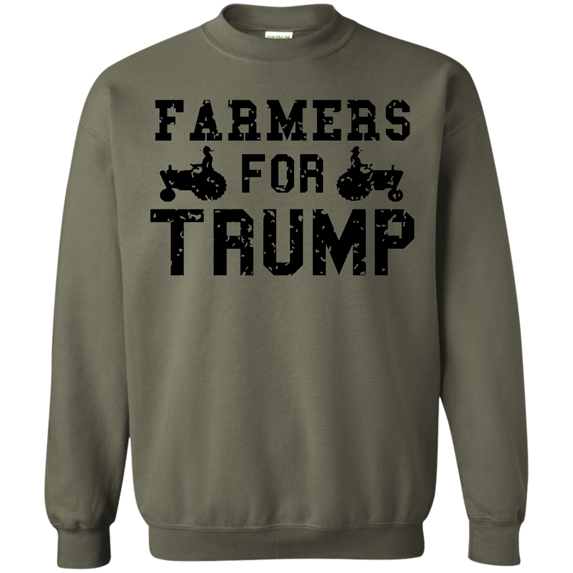 Farmers for Trump Crewneck Pullover Sweatshirt  8 oz. - Trumpshop.net