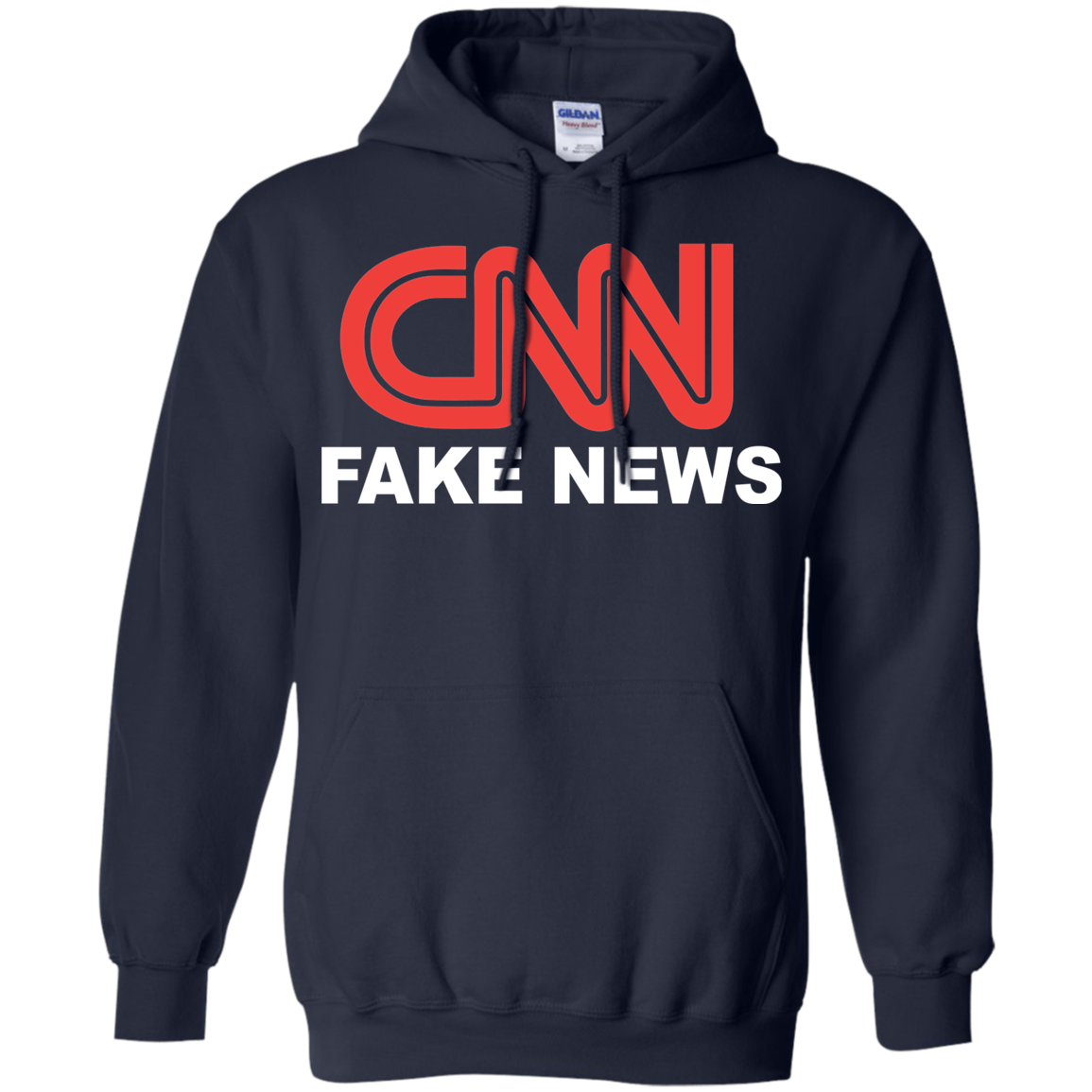 CNN Fake News Pullover Hoodie 8 oz. - Trumpshop.net