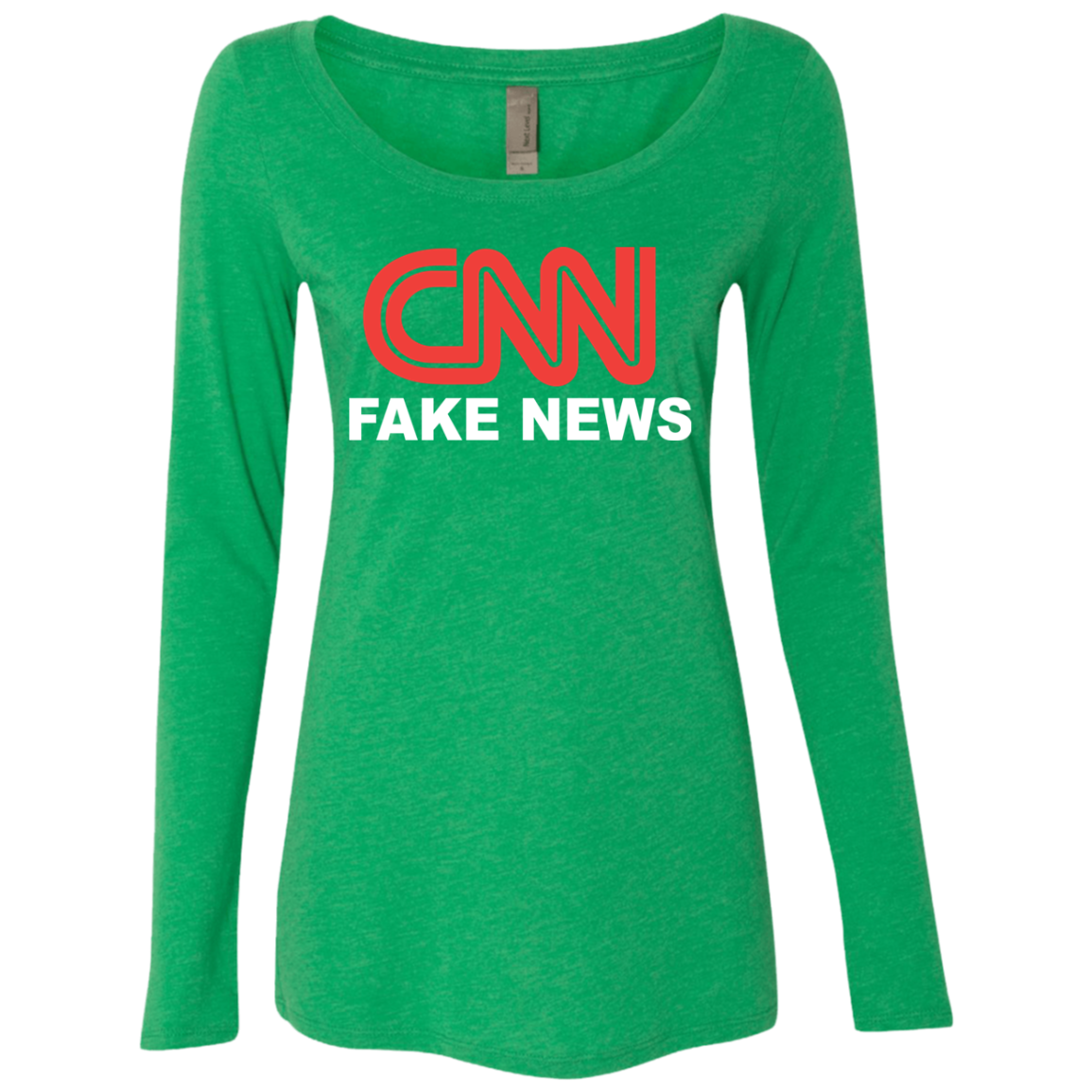 CNN Fake News Ladies' Triblend Scoop - Trumpshop.net