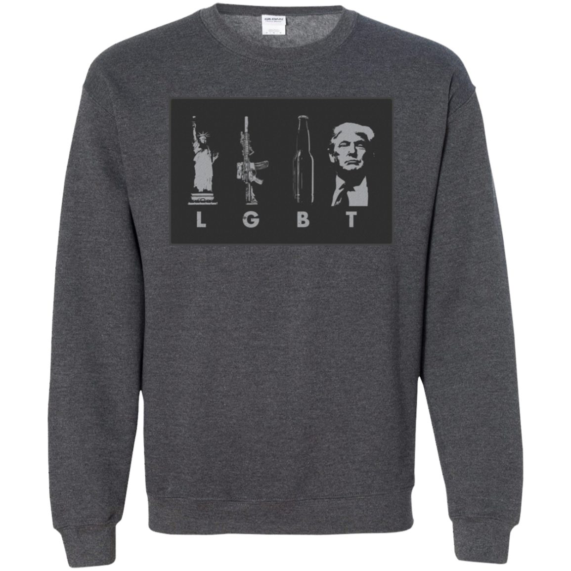 LGBT Donald Trump Crewneck Pullover Sweatshirt  8 oz. - Trumpshop.net