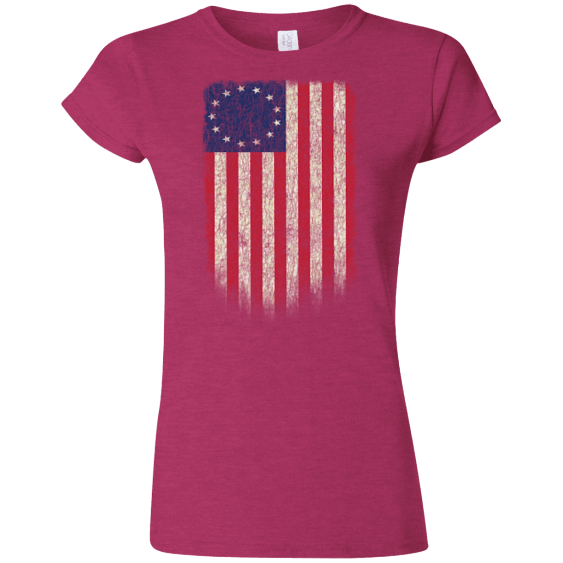 Betsy Ross Flag 13 Colonies Ladies' T-Shirt - Trumpshop.net