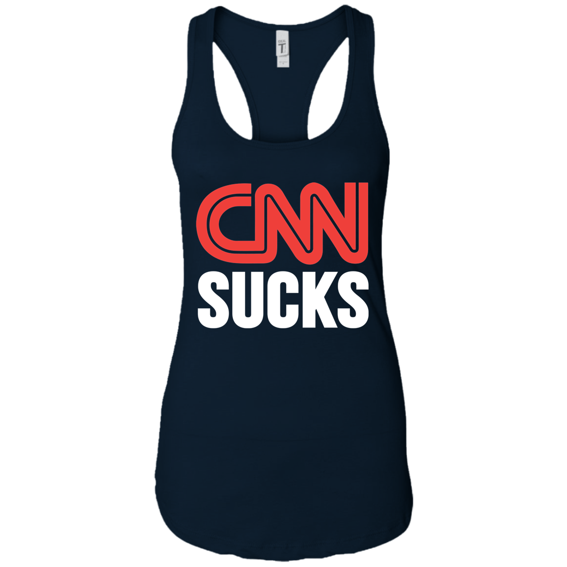 CNN Sucks Ladies Ideal Racerback Tank - Trumpshop.net
