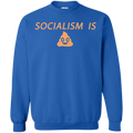 Socialism is Poop Crewneck Pullover Sweatshirt  8 oz. - Trumpshop.net