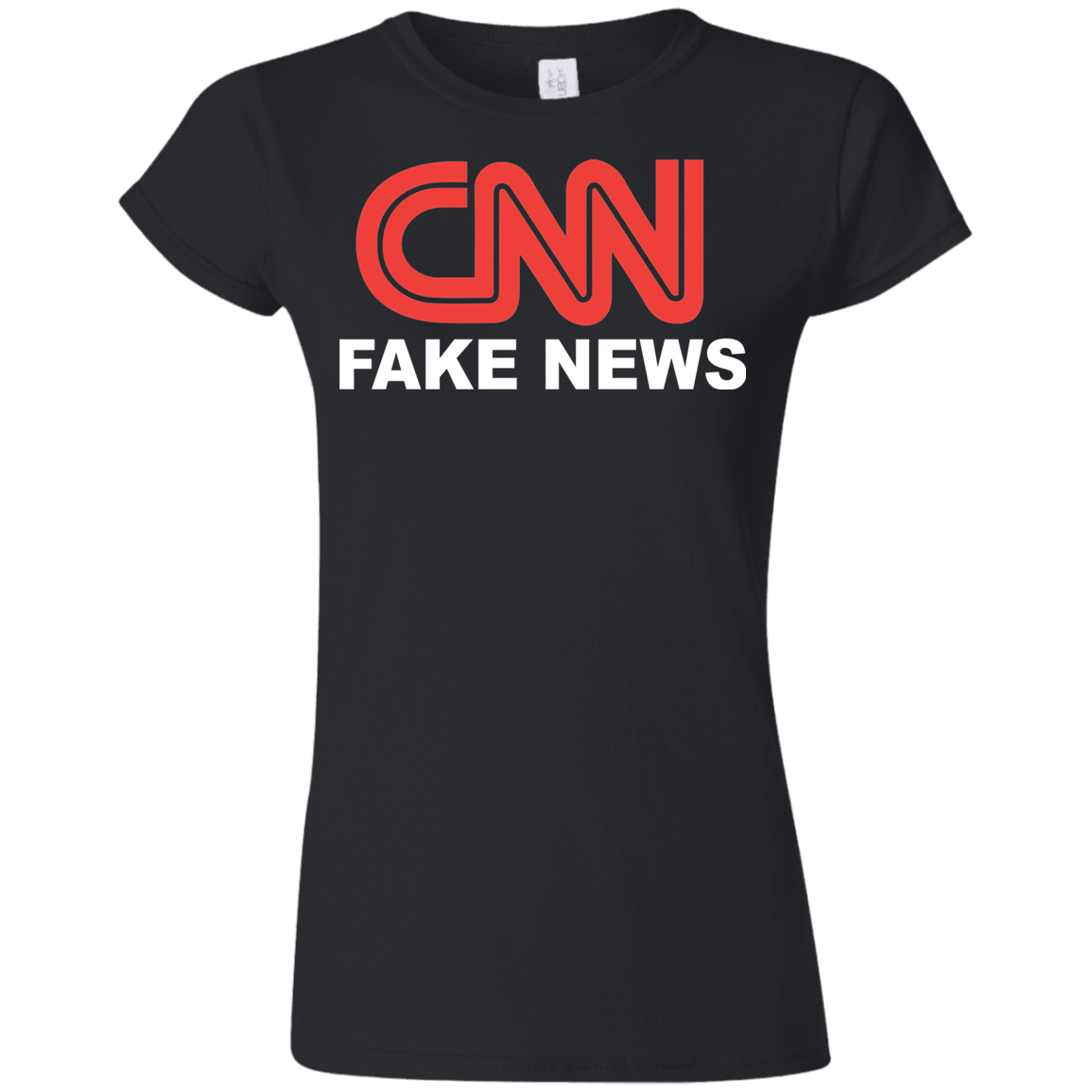 CNN Fake News Softstyle Ladies' T-Shirt - Trumpshop.net