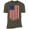 Betsy Ross Flag 13 Colonies Premium Short Sleeve T-Shirt - Trumpshop.net