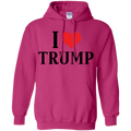 I Love Trump Pullover Hoodie 8 oz. - Trumpshop.net