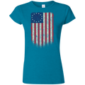 Betsy Ross Flag 13 Colonies Ladies' T-Shirt - Trumpshop.net