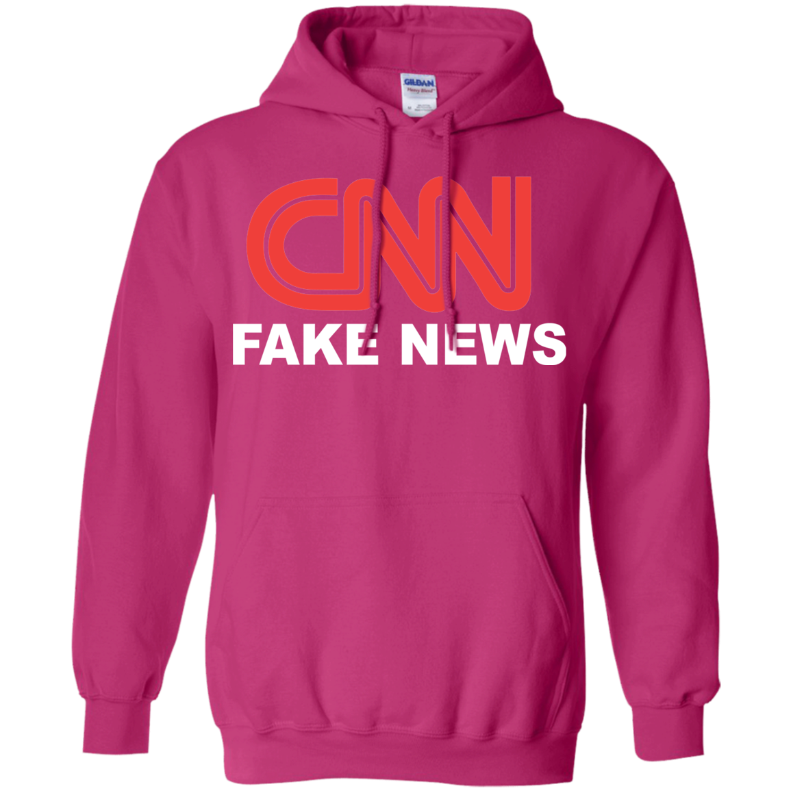 CNN Fake News Pullover Hoodie 8 oz. - Trumpshop.net