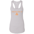 Socialism is Poop Ladies Ideal Racerback Tank - Trumpshop.net