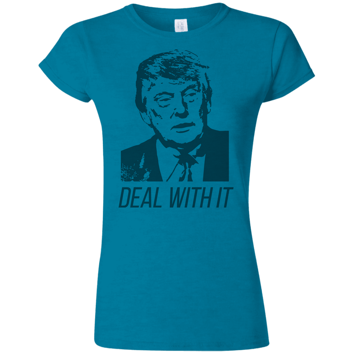 Trump Deal With It Softstyle Ladies' T-Shirt - Trumpshop.net