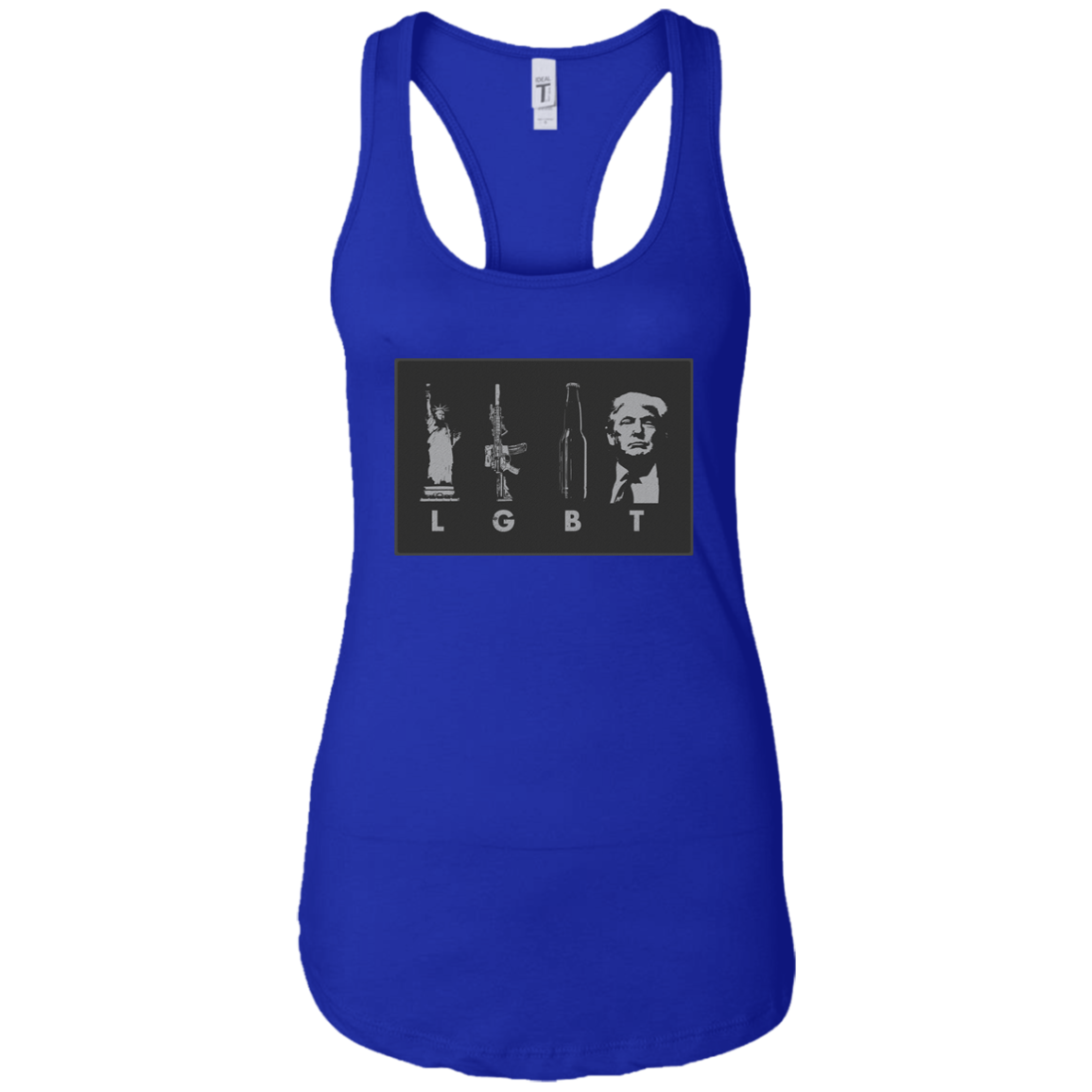 LGBT Donald Trump Ladies Ideal Racerback Tank - Trumpshop.net