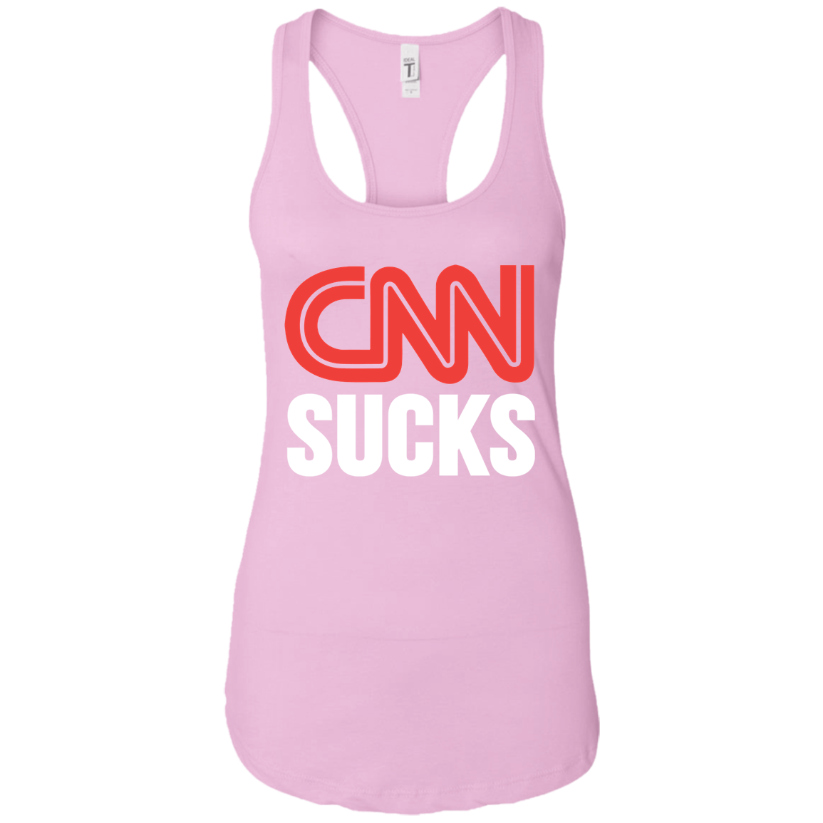 CNN Sucks Ladies Ideal Racerback Tank - Trumpshop.net