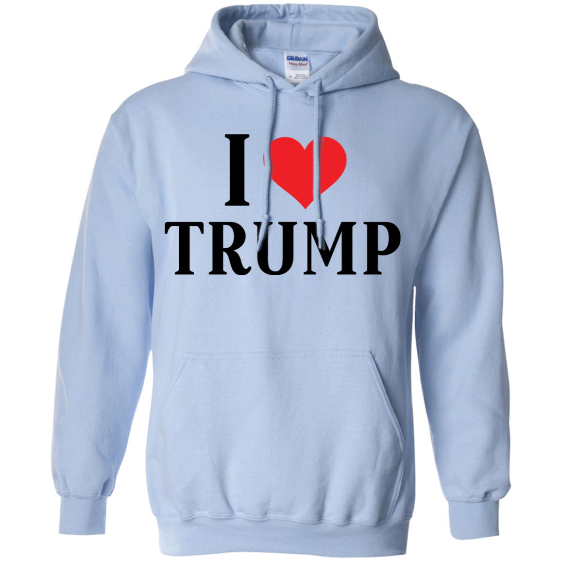 I Love Trump Pullover Hoodie 8 oz. - Trumpshop.net