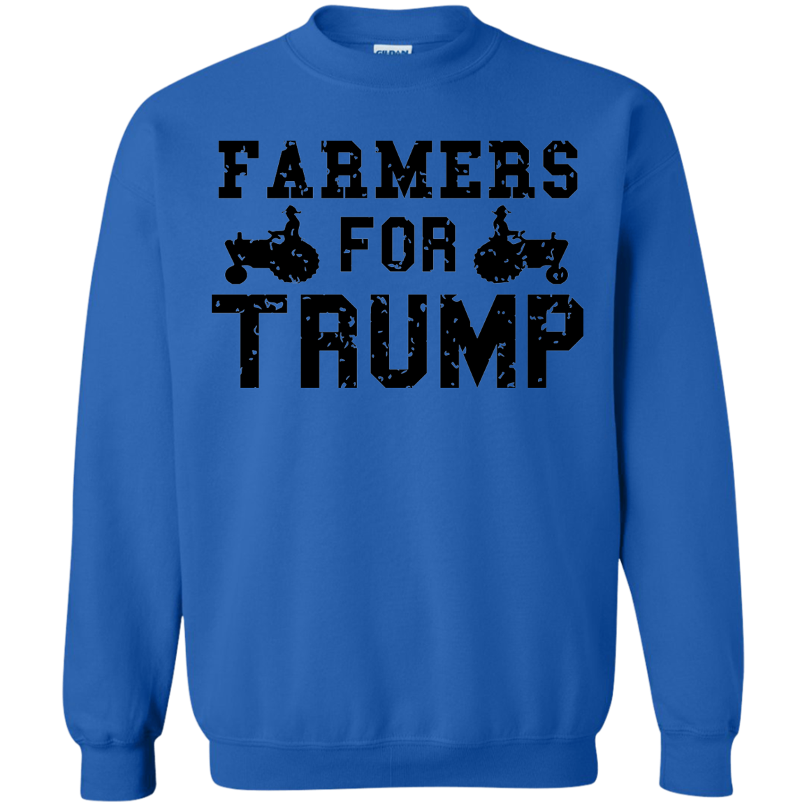 Farmers for Trump Crewneck Pullover Sweatshirt  8 oz. - Trumpshop.net