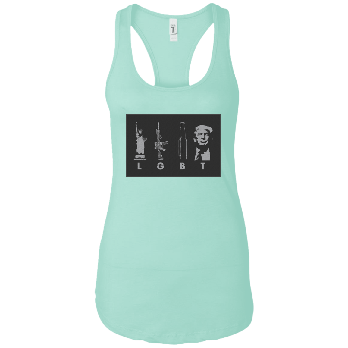 LGBT Donald Trump Ladies Ideal Racerback Tank - Trumpshop.net