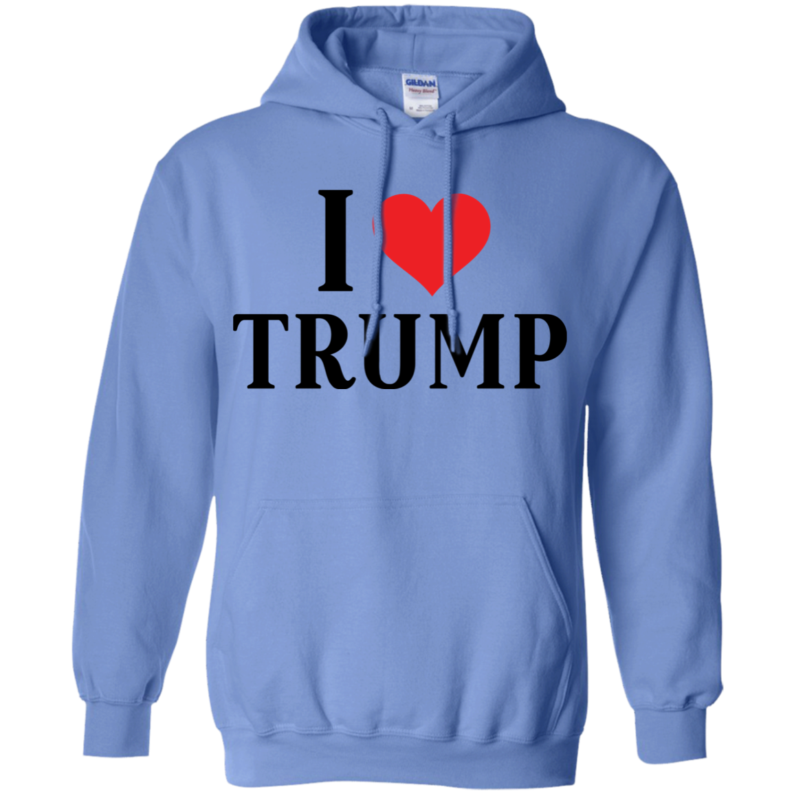 I Love Trump Pullover Hoodie 8 oz. - Trumpshop.net