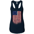 Betsy Ross Flag 13 Colonies Ladies Ideal Racerback Tank - Trumpshop.net