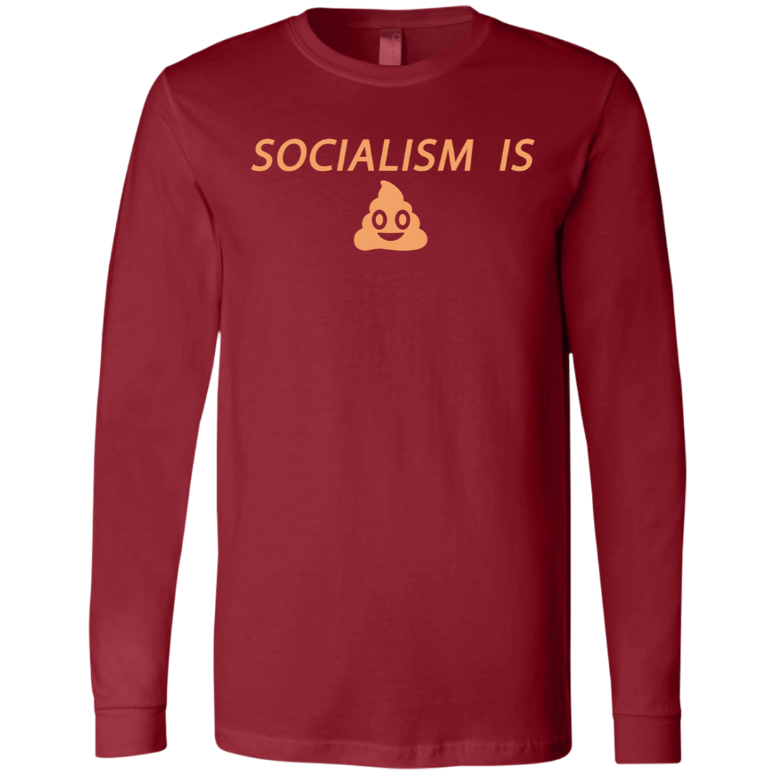 Socialism is Poop Men's Jersey LS T-Shirt - Trumpshop.net