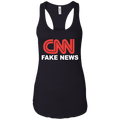 CNN Fake News Ladies Ideal Racerback Tank - Trumpshop.net
