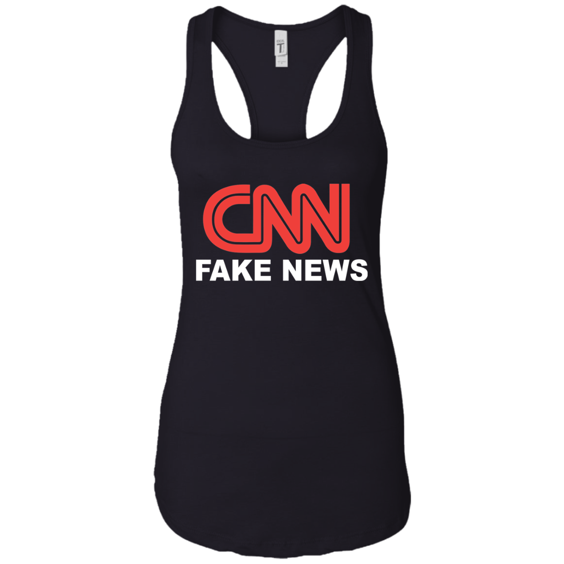 CNN Fake News Ladies Ideal Racerback Tank - Trumpshop.net