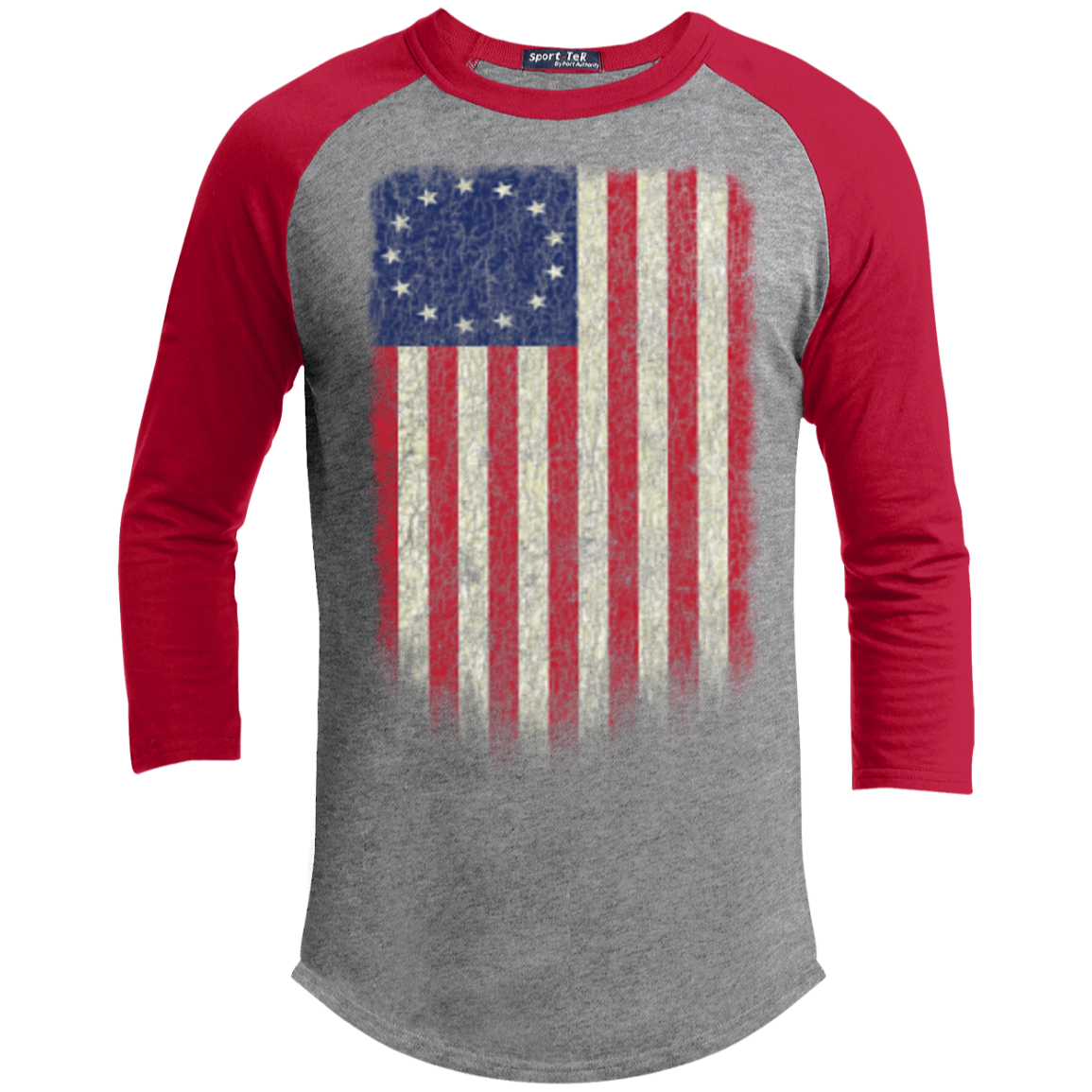 Betsy Ross Flag 13 Colonies Sporty T-Shirt - Trumpshop.net