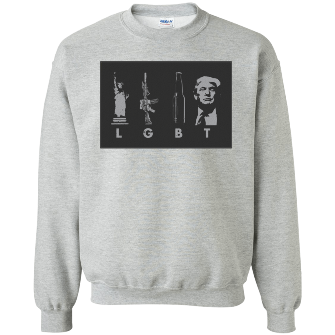 LGBT Donald Trump Crewneck Pullover Sweatshirt  8 oz. - Trumpshop.net