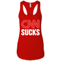 CNN Sucks Ladies Ideal Racerback Tank - Trumpshop.net
