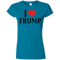 I Love Trump Softstyle Ladies' T-Shirt - Trumpshop.net