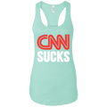 CNN Sucks Ladies Ideal Racerback Tank - Trumpshop.net
