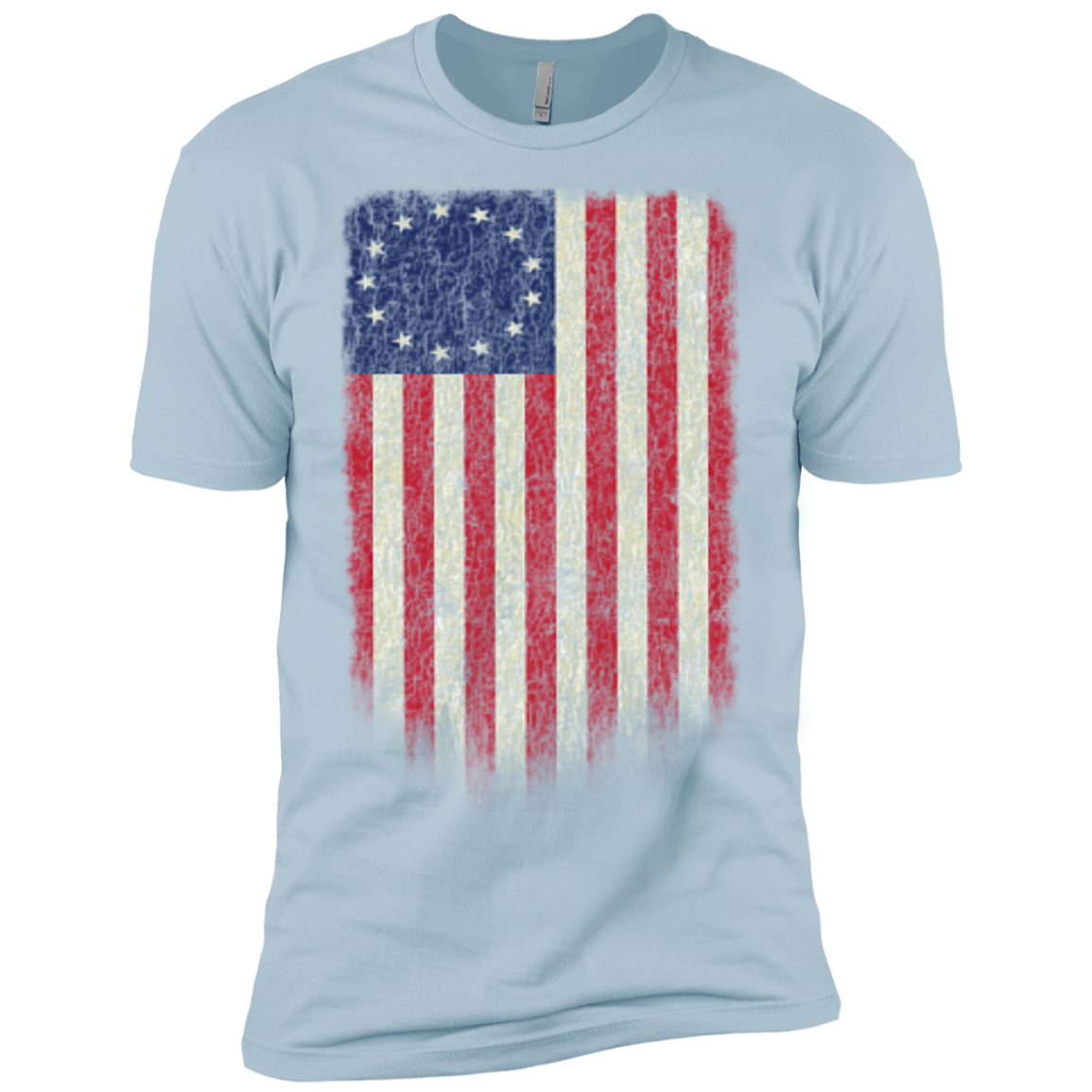 Betsy Ross Flag 13 Colonies Premium Short Sleeve T-Shirt - Trumpshop.net