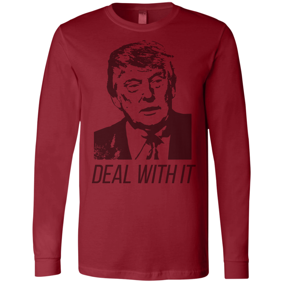 Trump Deal With It Men's Jersey LS T-Shirt - Trumpshop.net