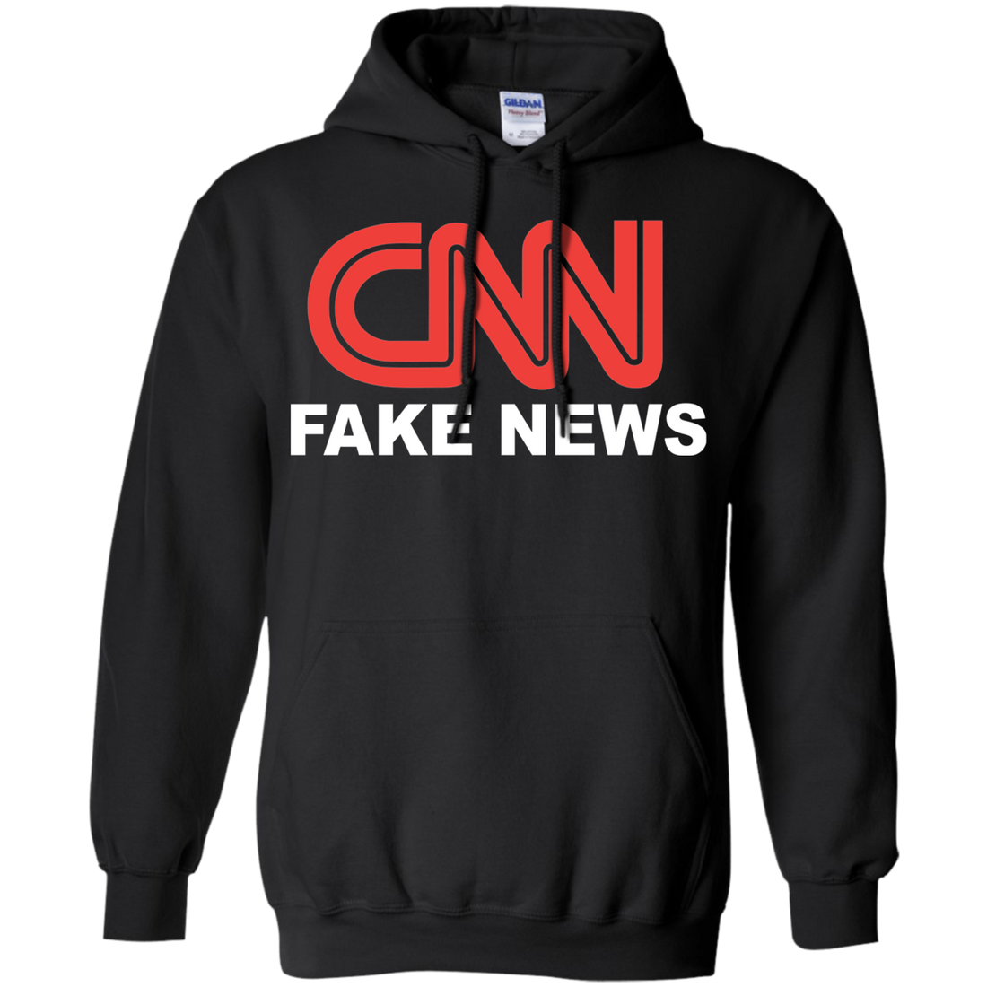 CNN Fake News Pullover Hoodie 8 oz. - Trumpshop.net