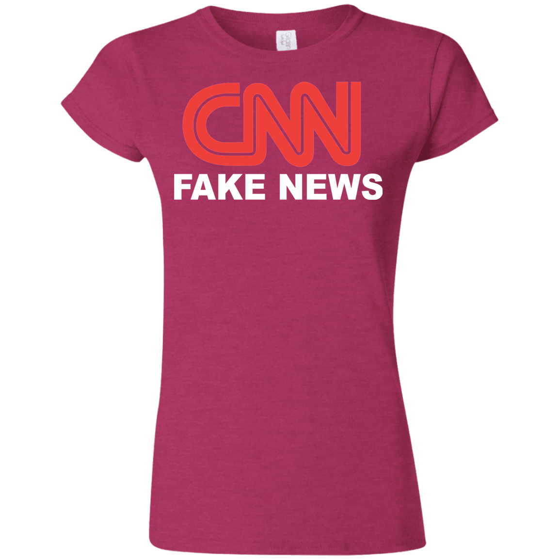 Cnn Fake News Softstyle Ladies T Shirt 