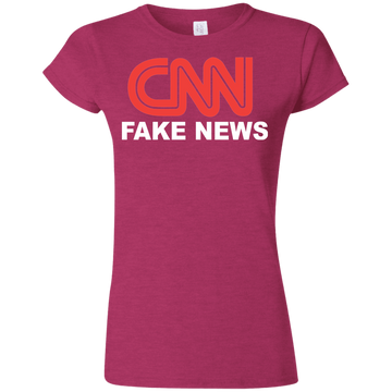 CNN Fake News Softstyle Ladies' T-Shirt - Trumpshop.net