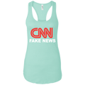 CNN Fake News Ladies Ideal Racerback Tank - Trumpshop.net