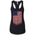 Betsy Ross Flag 13 Colonies Ladies Ideal Racerback Tank - Trumpshop.net
