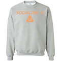 Socialism is Poop Crewneck Pullover Sweatshirt  8 oz. - Trumpshop.net