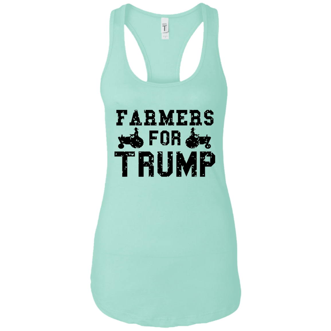 Farmers for Trump Ladies Ideal Racerback Tank - Trumpshop.net