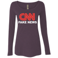 CNN Fake News Ladies' Triblend Scoop - Trumpshop.net