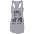 Trump Deal With It Ladies Ideal Racerback Tank - Trumpshop.net