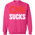 CNN Sucks Crewneck Pullover Sweatshirt  8 oz. - Trumpshop.net
