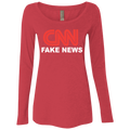 CNN Fake News Ladies' Triblend Scoop - Trumpshop.net