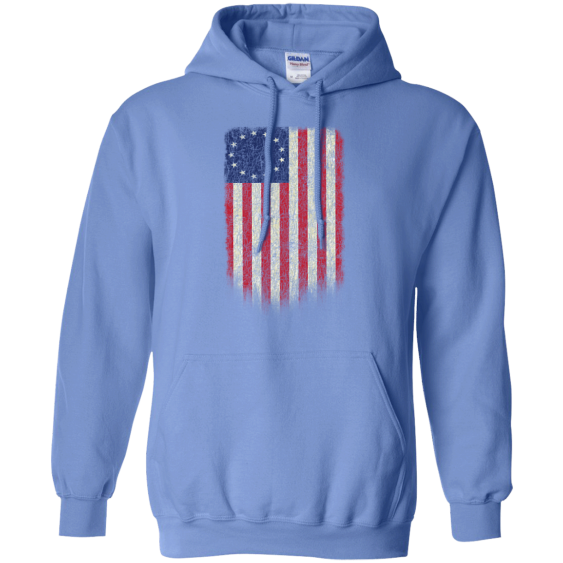 Betsy Ross Flag 13 Colonies Pullover Hoodie 8 oz. - Trumpshop.net