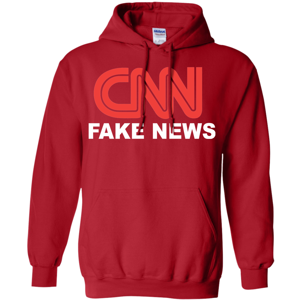 CNN Fake News Pullover Hoodie 8 oz. - Trumpshop.net