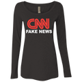 CNN Fake News Ladies' Triblend Scoop - Trumpshop.net