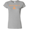 Socialism is Poop Softstyle Ladies' T-Shirt - Trumpshop.net