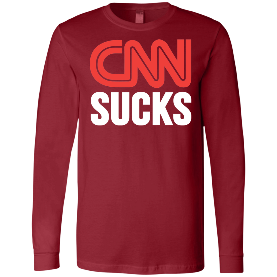 CNN Sucks Men's Jersey LS T-Shirt - Trumpshop.net