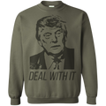 Trump Deal With It Crewneck Pullover Sweatshirt  8 oz. - Trumpshop.net