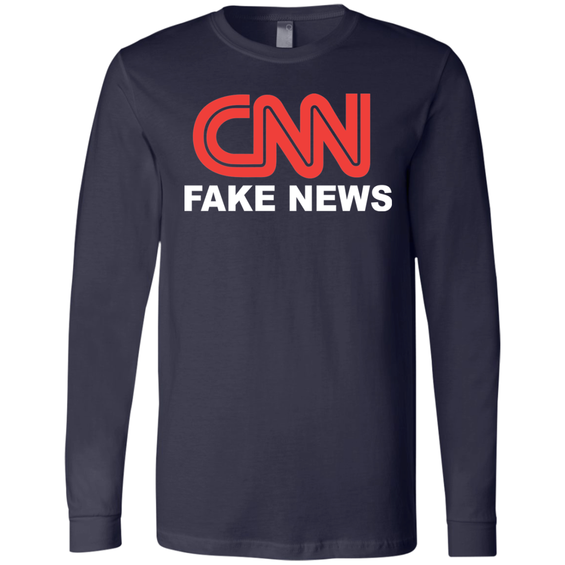 CNN Fake News Men's Jersey LS T-Shirt - Trumpshop.net