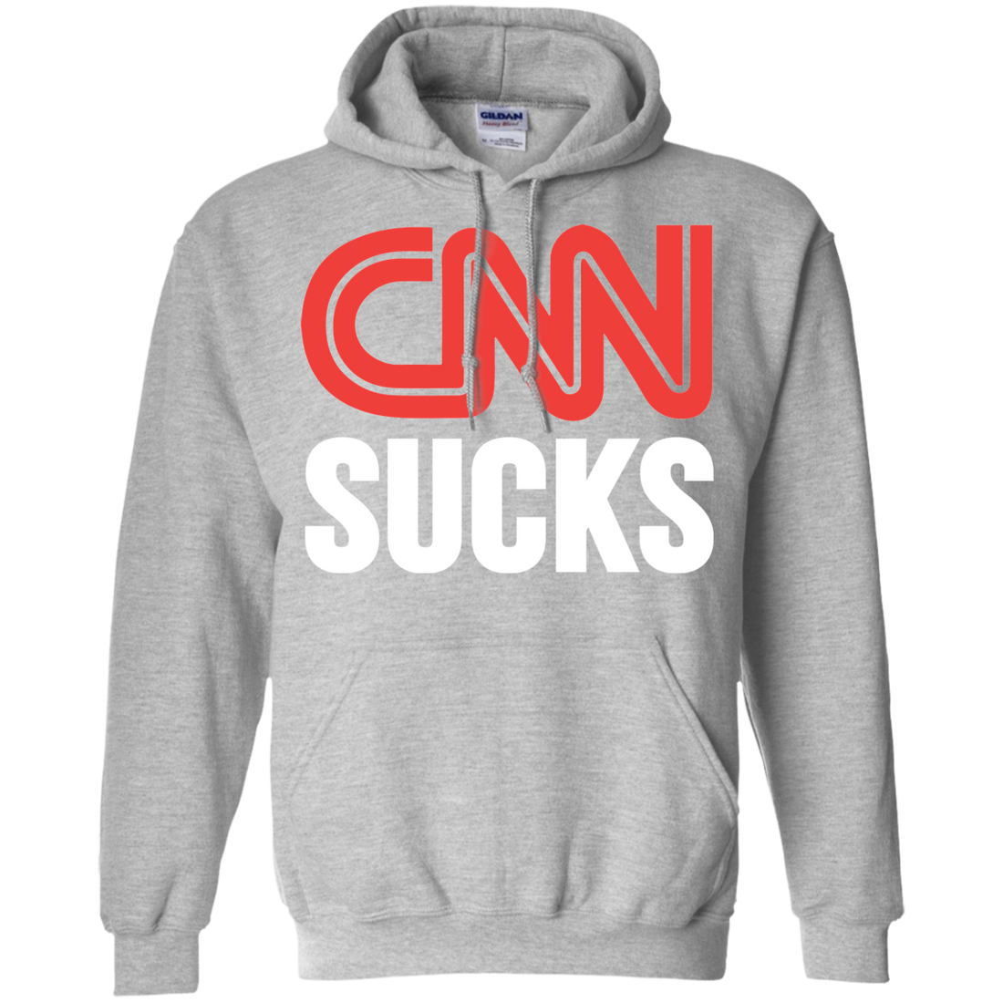 CNN Sucks Pullover Hoodie 8 oz. - Trumpshop.net